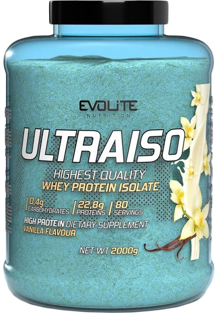Протеїн Evolite Nutrition UltraIso 2 кг Vanilla (27442) - Фото 1 Протеїн Evolite Nutrition UltraIso 2 кг Vanilla (27442) - зображення 1