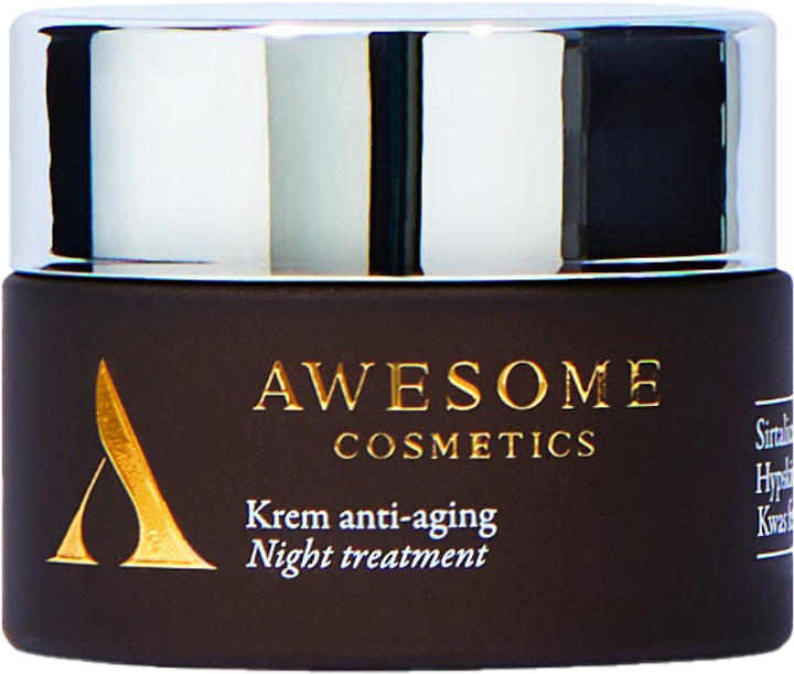 Антивіковий крем для обличчя Awesome Cosmetics Night treatment нічний 50 мл (5905178796319) - зображення 1