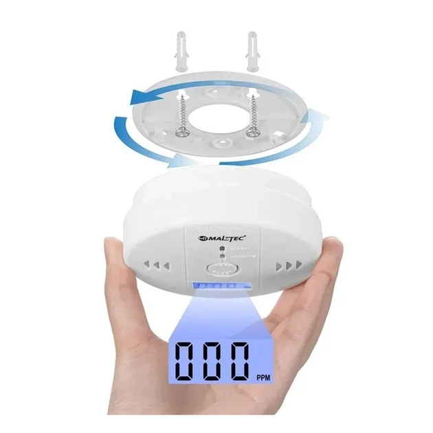 Беспроводной датчик угарного газа Maltec SafeSensor1000 c ЖК-дисплеем - Фото 5 Беспроводной датчик угарного газа Maltec SafeSensor1000 c ЖК-дисплеем - изображение 5