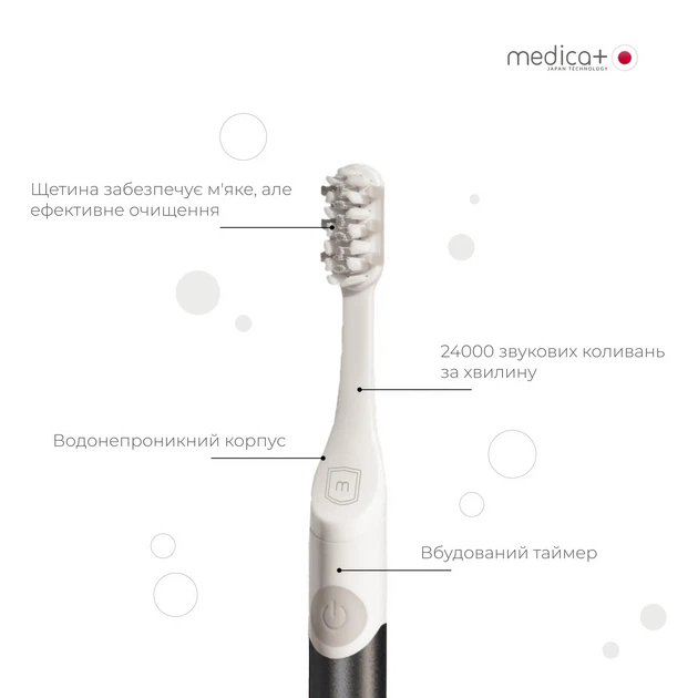 Звуковая зубная щетка MEDICA+ ProBrush 7.0 Compact (Black) - изображение 11