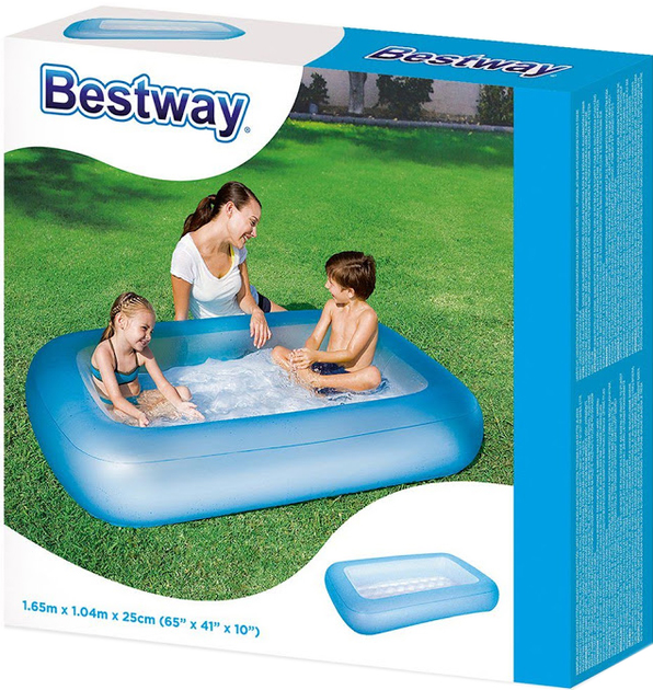 Nadmuchiwany basen Bestway 165 x 104 x 25 cm Niebieski (51115B) (6942138910414) - obraz 3