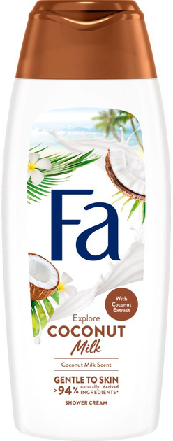 Гель для душу Fa Coconut Milk аромат вершкового кокосового молока 400 мл (9000101009576) - зображення 1