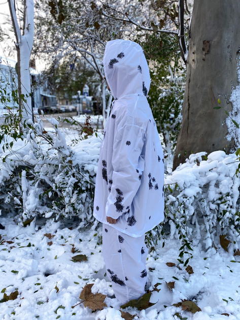 Маскировочный зимний костюм Белый onesize - изображение 2