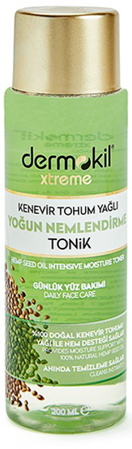 Тонік для обличчя Dermokil Xtreme Hemp Seed Oil Intensive Moisture Toner інтенсивно зволожувальний 200 мл (8697916011224) - зображення 1