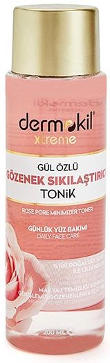 Тонік для обличчя Dermokil Xtreme Rose Pore Minimizer Toner з рожевою водою 200 мл (8697916011163) - зображення 1
