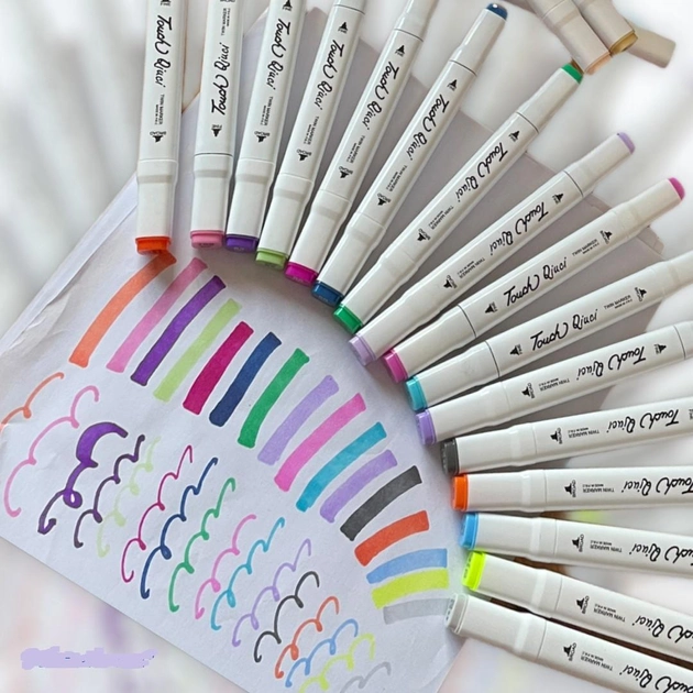 Набор маркеров для скетчинга TOUCH FIVE Sketchmarker в пластиковом боксе 36 цветов - зображення 7