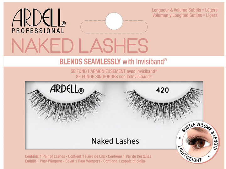 Штучні вії Ardell Naked Lashes 420 Black 1 пара (74764704757) - зображення 1