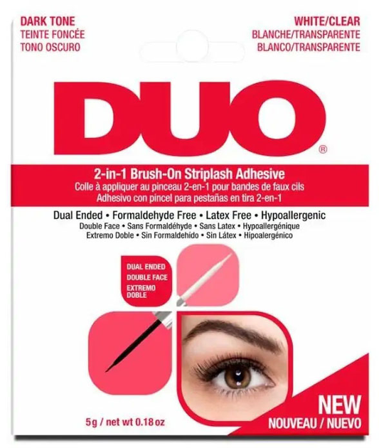 Klej do rzęs Ardell Duo 2 - in - 1 Brush - On Striplash Adhesive Dark and Clear 5 g (73930656968) - obraz 1