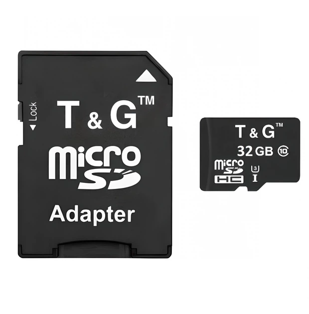Карта пам'яті micro SDHC, 32Gb, Class 10, T&G, IS33 (32GBSDCLKRPM) CLS55 - Фото 1 Карта пам'яті micro SDHC, 32Gb, Class 10, T&G, IS33 (32GBSDCLKRPM) CLS55 - зображення 1