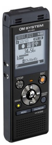 Диктофон цифровий OLYMPUS OM SYSTEM WS-883 Black (8GB) - зображення 3