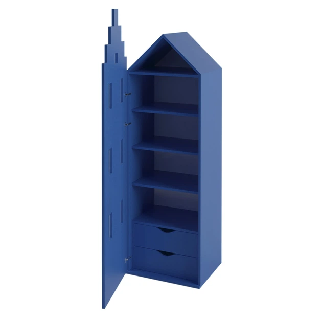 Детский шкаф для вещей Амстердам Little Room Little Room Baby House синий (SIN-44352-12) - Фото 1 Детский шкаф для вещей Амстердам Little Room Little Room Baby House синий (SIN-44352-12) - изображение 1