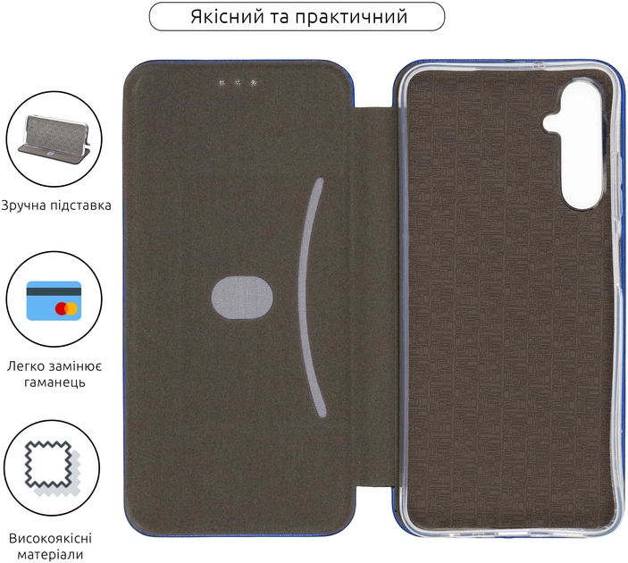 Чехол-книжка для смартфона ArmorStandart G-Case для Samsung Galaxy A05s (A057) Blue (ARM72571) - Фото 3 Чехол-книжка для смартфона ArmorStandart G-Case для Samsung Galaxy A05s (A057) Blue (ARM72571) - изображение 3