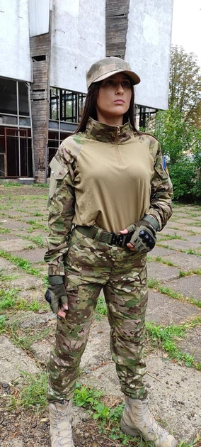 Форма жіноча Мультикам Бойова форма тактичні штани Камуфляжна форма L 3XL - Фото 5 Форма жіноча Мультикам Бойова форма тактичні штани Камуфляжна форма L 3XL - зображення 5