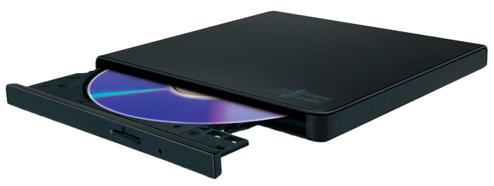 Зовнішній оптичний привід Hitachi-LG Externer DVD-Brenner HLDS GP57EB40 Slim USB Black (GP57EB40.AHLE10B) - зображення 3