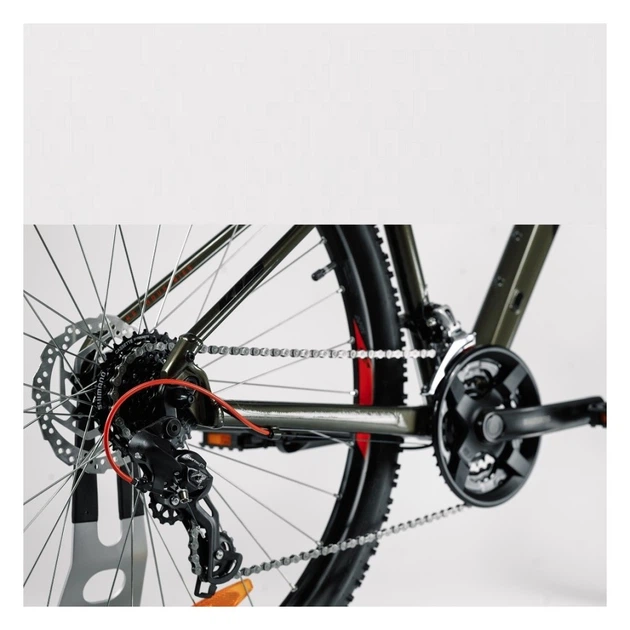 Велосипед KTM CHICAGO 292 29" рама L/48, темно-зелений (чорно-оранжевий), 2022 - зображення 7