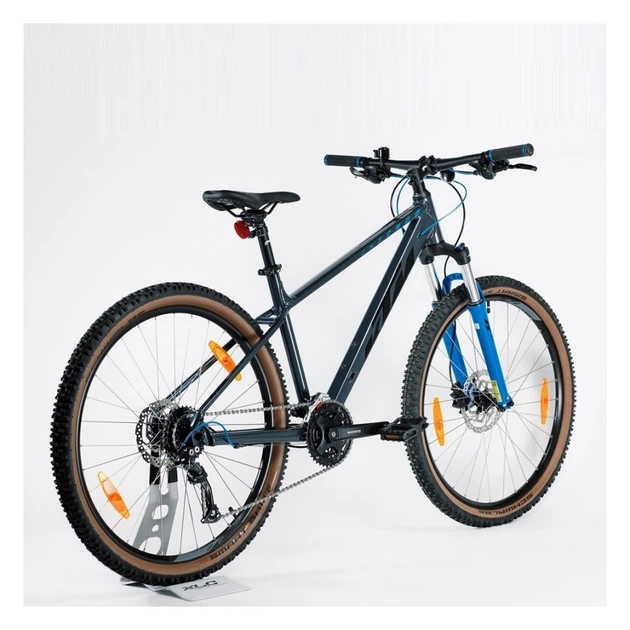 Велосипед KTM CHICAGO 271 27.5" рама S/38 сірий (чорно/синій) 2022/2023 - изображение 5