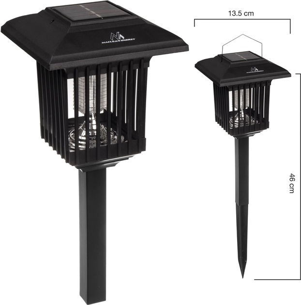 Maclean MCE448 Solarna lampa LED do zabijania owadów (5902211126034) - obraz 9