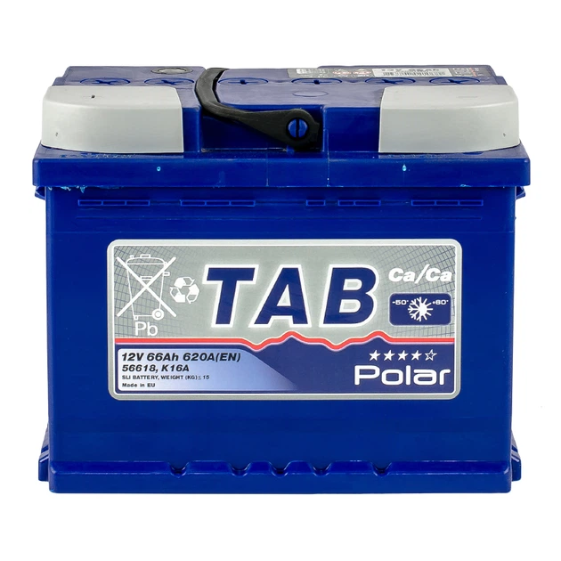 Аккумулятор TAB Polar Blue 66 Ah/12V "1" (+ слева) - изображение 2