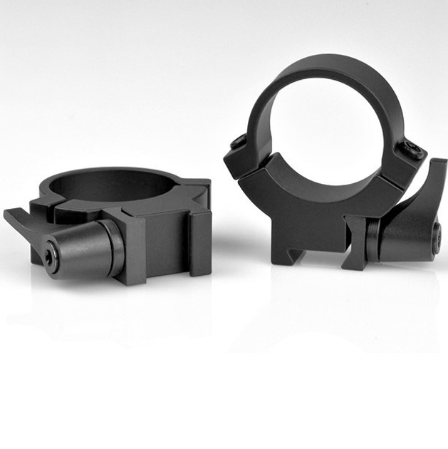 Быстросъемные кольца стальные Warne 25.4 мм на ласточкин хвост 11 мм (средние) - изображение 1