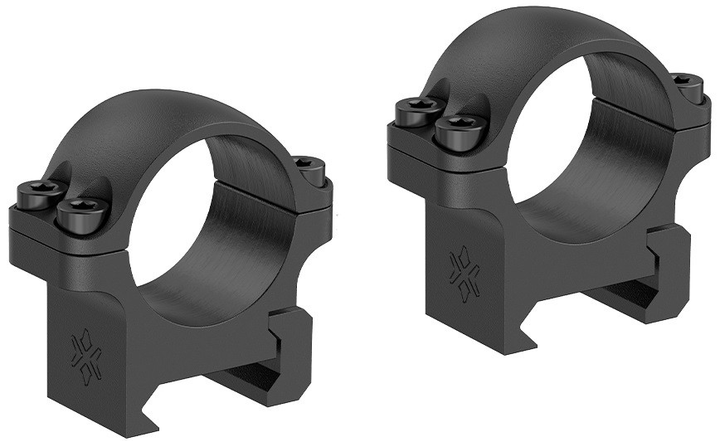 Кільця VECTOR OPTICS XASR-S01 сталеві 25.4 мм низькі на Weaver/Picatinny - зображення 1