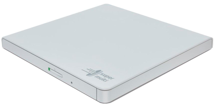 Зовнішній оптичний привід Hitachi-LG Externer DVD-Brenner HLDS GP57EW40 Slim USB White (GP57EW40) - зображення 1