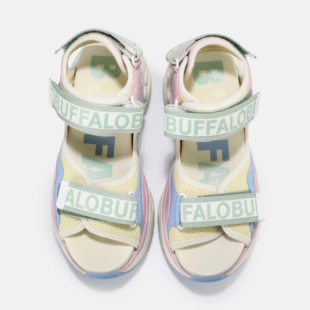 Sandały damskie na grubej podeszwie Buffalo Calzature 1602067 36 Wielokolorowe (4061516514913) - obraz 5