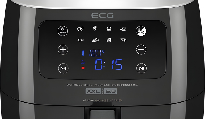 Аерофритюрниця з антипригарним покриттям ECG AF 6000 - зображення 7