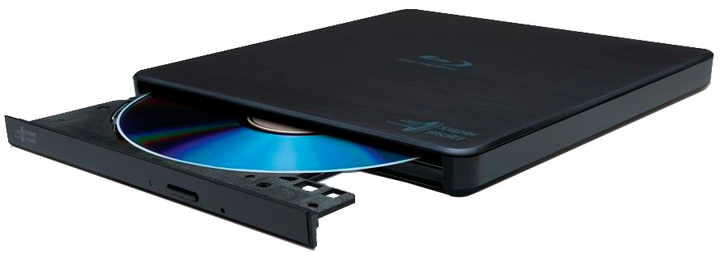 Зовнішній оптичний привід Hitachi-LG Externer BluRay-Brenner HLDS BP55EB40 Slim USB Black (BP55EB40.AHLE10B) - зображення 3