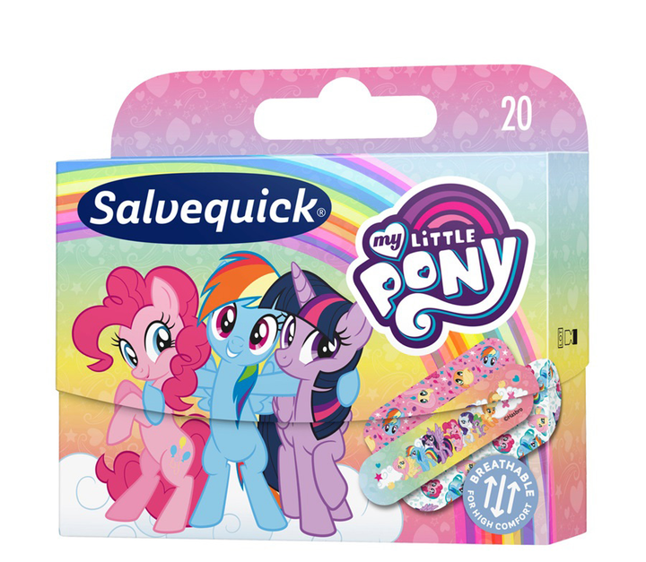 Пластырь Salvequick My Little Pony для детей 20 шт (7310610020347) - изображение 1