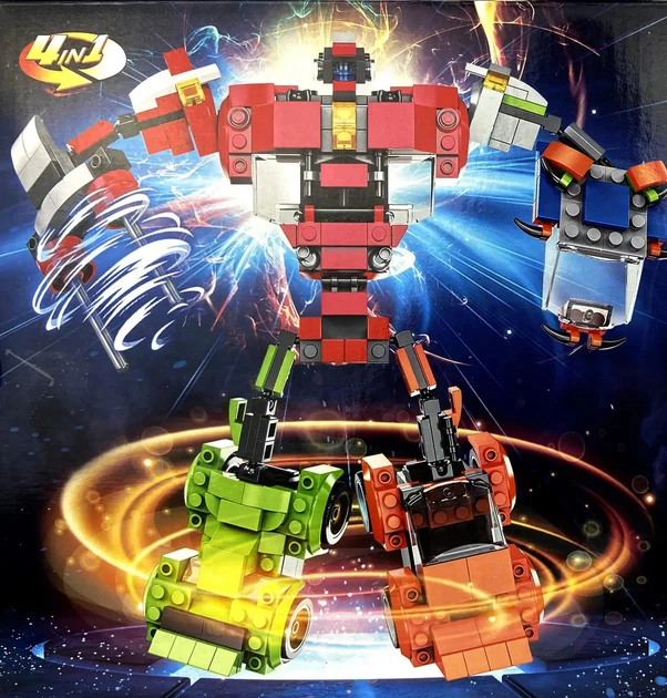 Конструктор Great Friend Трансформер 4в1 City, 481 деталь 123-457