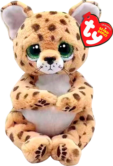 Дитяча м’яконабивна іграшка TY Beanie Bellies Леопард Lloyd 22 см (TY41282) - зображення 1