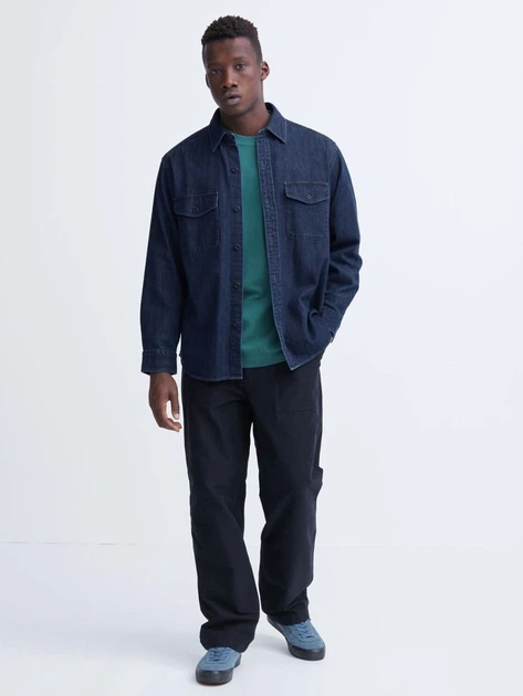 Джинсовая куртка мужская Uniqlo 694778482 S Синяя (1159795280) - изображение 2