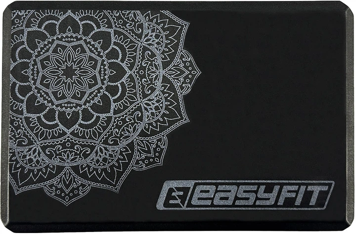 Блок для йоги EasyFit Mandala EF-1819-B йога кирпич-пропс для стретчинга и растяжки Черный (56003122) - Фото 2 Блок для йоги EasyFit Mandala EF-1819-B йога кирпич-пропс для стретчинга и растяжки Черный (56003122) - изображение 2