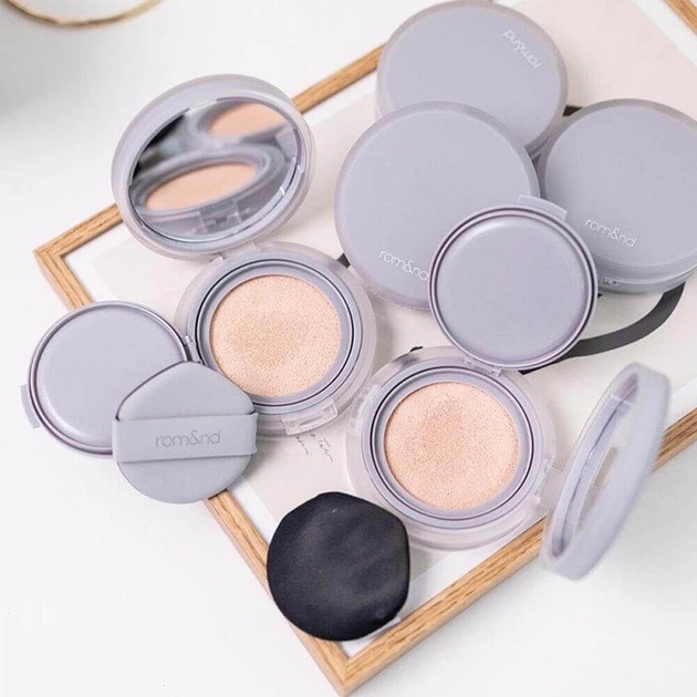 Матовый кушон в натуральном оттенке Rom&nd Nu Zero Cushion 03 Natural 21 SPF24 PA++ - изображение 3