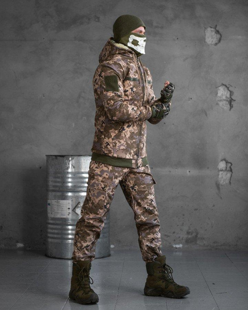 Зимний тактический костюм shredder на овчине пиксель L - изображение 2