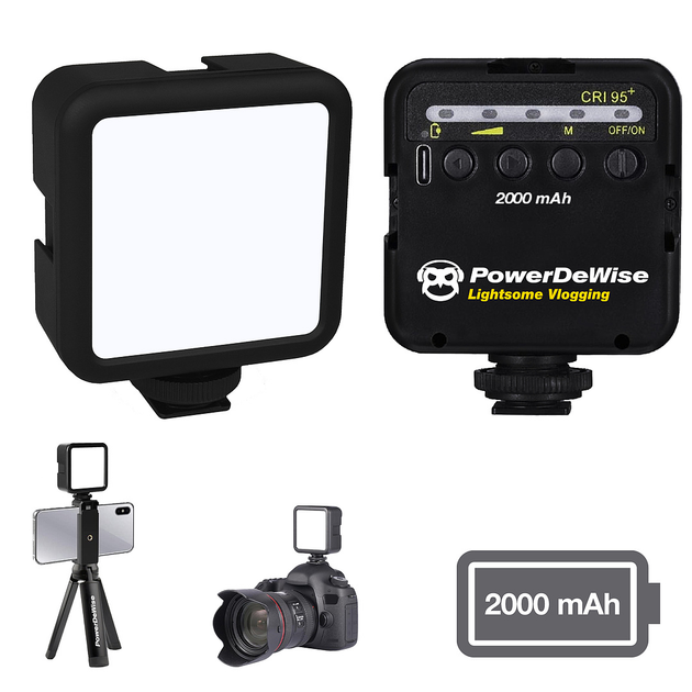 PowerDeWise Лампа для Фото и Видео на Штатив Студийный Накамерный LED свет 6W - Регулируемое Selfie освещение с аккумулятором 2000mAh (5002409) - Фото 3 PowerDeWise Лампа для Фото и Видео на Штатив Студийный Накамерный LED свет 6W - Регулируемое Selfie освещение с аккумулятором 2000mAh (5002409) - изображение 3