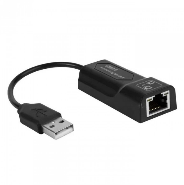 Внешняя сетевая карта USB 2.0 lan TO GIGABIT 10/100M RJ45 черный 15 см - изображение 5