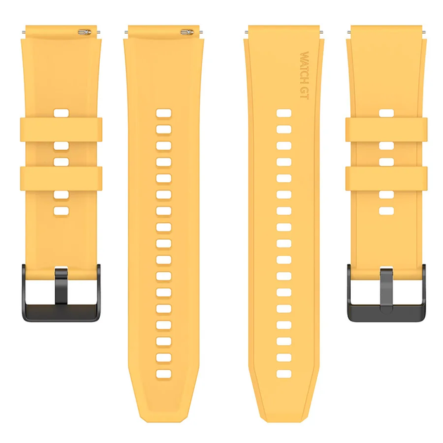 Ремешок для Zepp E - желтый / ширина крепления 20мм / силикон / Watchbands GT (W46-3WB63147341) - изображение 5