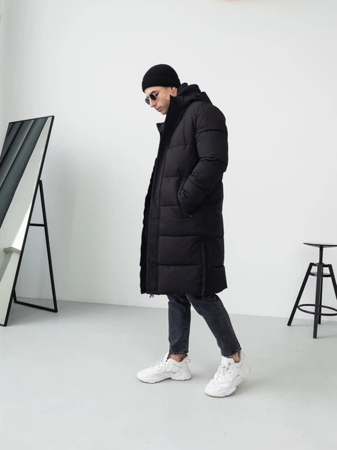 Чоловіча зимова куртка Madiss L Чорна M8083 Black - Фото 11 Чоловіча зимова куртка Madiss L Чорна M8083 Black - изображение 11