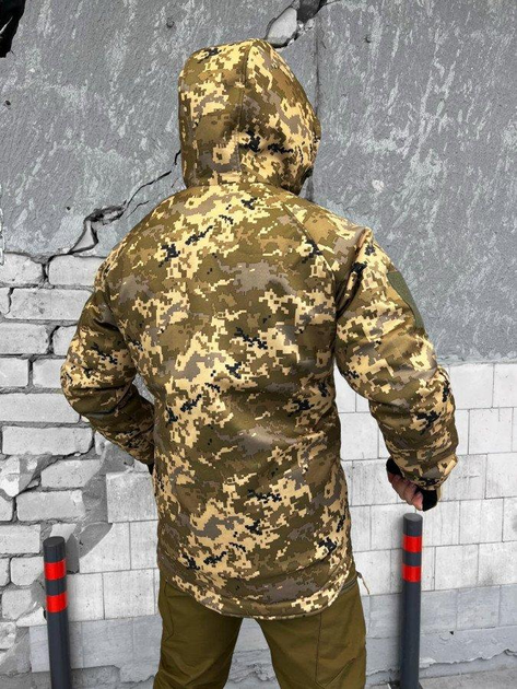 Зимова тактична куртка Softshell OMNI-HEAT піксель PARADIGMA 2XL - зображення 2