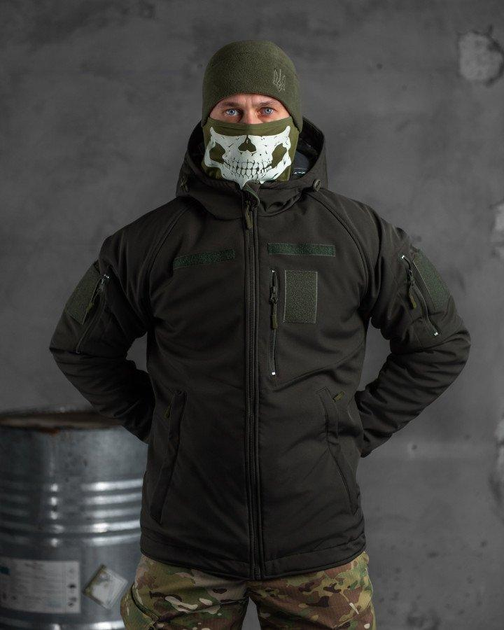 Зимняя тактическая куртка Softshell OMNI-HEAT олива PARADIGMA 2XL - изображение 2