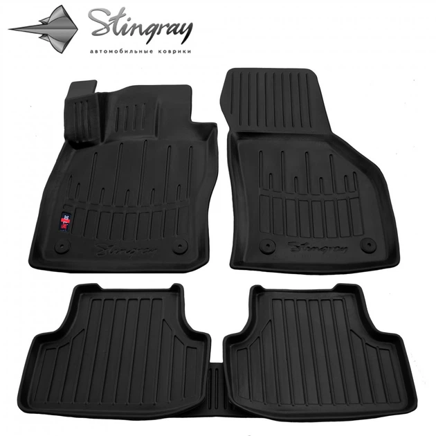 Автомобильные коврики в салон на Skoda Karoq 18- 5шт черные Stingray Шкода Карок АМ00472373 - изображение 4