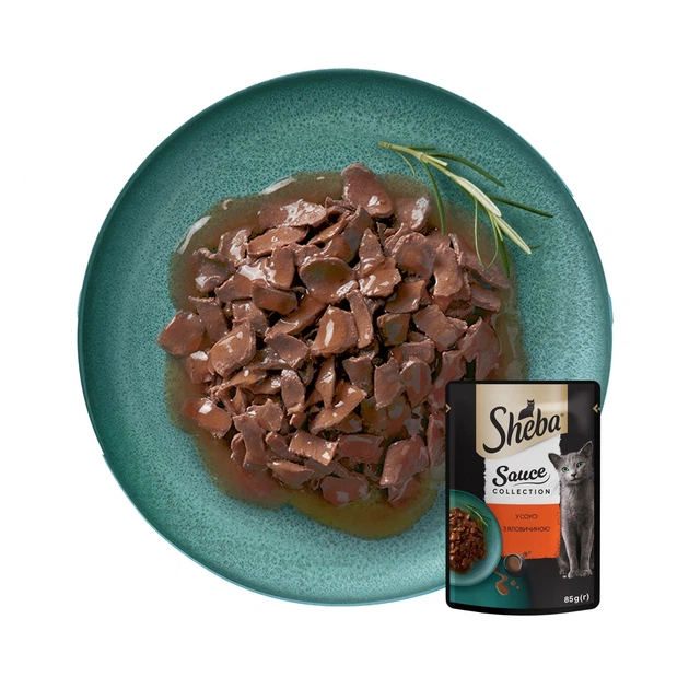 Влажный корм Sheba для кошек с говядиной в соусе 84шт*85г - изображение 4