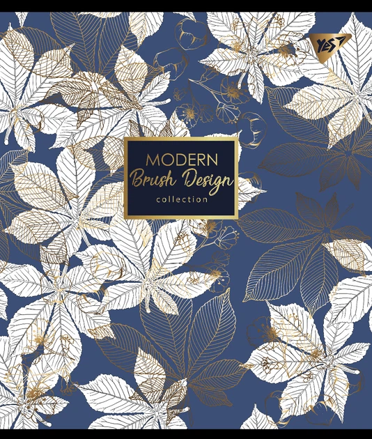 Набор тетрадей ученических YES Modern Pantone Gold А5 48 листов в клетку 5 шт (766874) - изображение 3