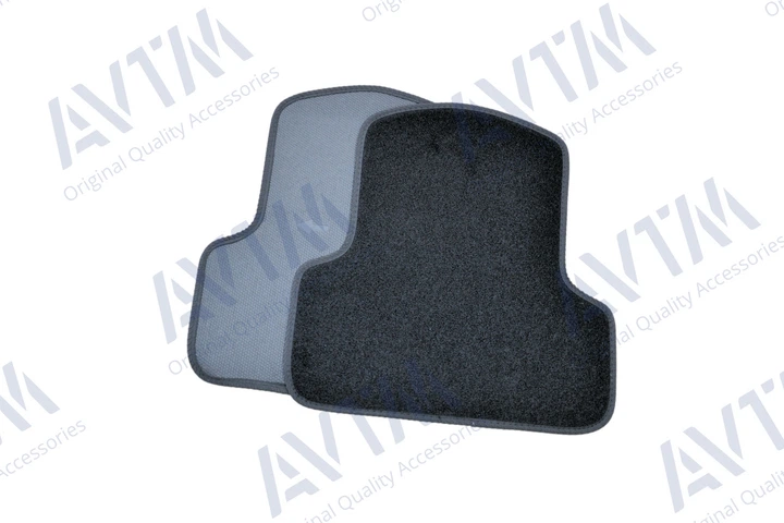 Ворсовые коврики в салон авто AVTM на для Ford Escort 90-00 5шт Форд Эскорт черные АМ0036677 - изображение 9