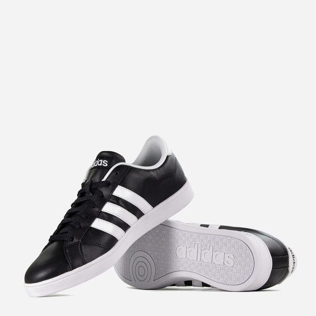 Sneakersy męskie skórzane do kostki adidas Baseline AW4617 45.5 (UK 10.5) Czarne (4056565971923) - obraz 4