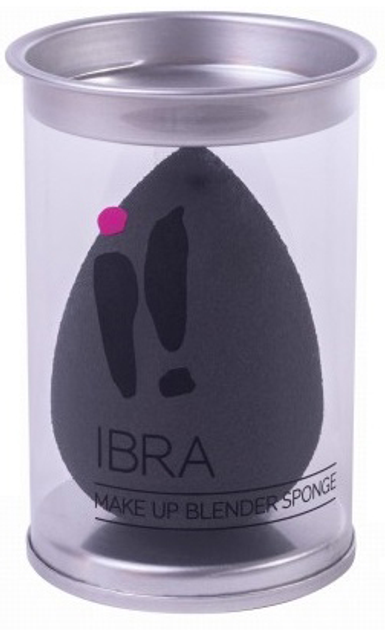 Gąbka do makijażu Ibra Makeup Blender Sponge Black (5906395543663) - obraz 1