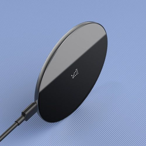 Бездротове зарядне Baseus Simple Wireless Charger 15W (WXJK-B01) чорне - Фото 3 Бездротове зарядне Baseus Simple Wireless Charger 15W (WXJK-B01) чорне - зображення 3