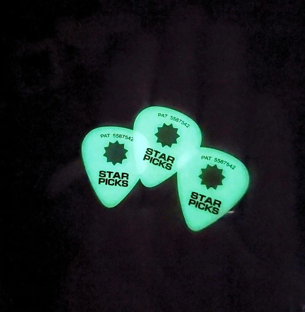 Набор медиаторов Everly Glow In The Dark Star Pick Mix (12-pack) - изображение 5