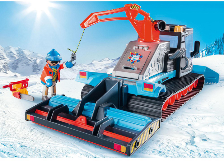 Zestaw do zabawy z figurką Playmobil Family Fun Ratrak 9500 (4008789095008) - obraz 6